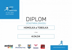 Diplom účastníka závodu LIM2017