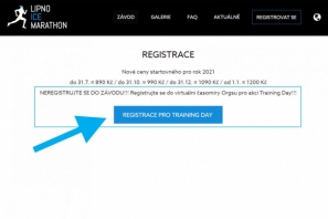 Registration for Lipno Ice Marathon Training Day